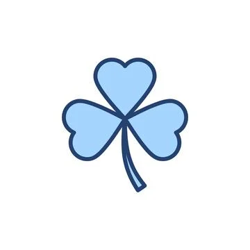 Clover icon vector. clover sign and symbol. four leaf clover icon. Stock Illustration