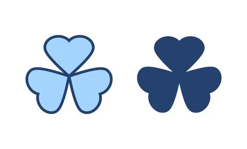 Clover icon vector. clover sign and symbol. four leaf clover icon. Stock Illustration
