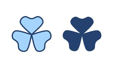 Clover icon vector. clover sign and symbol. four leaf clover icon. Stock Illustration