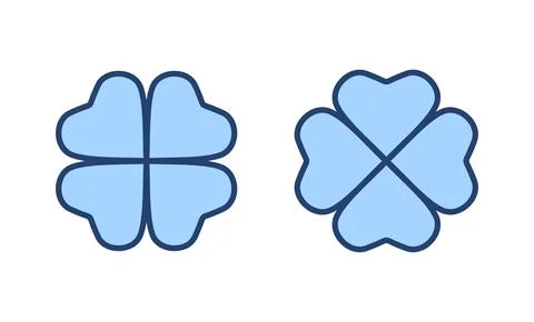 Clover icon vector. clover sign and symbol. four leaf clover icon. Stock Illustration