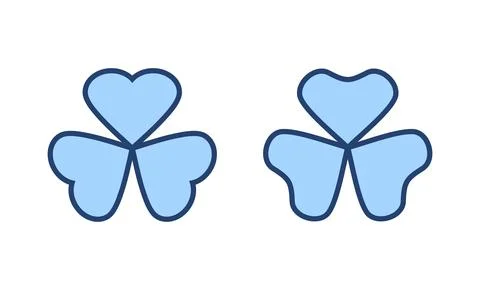 Clover icon vector. clover sign and symbol. four leaf clover icon. Stock Illustration