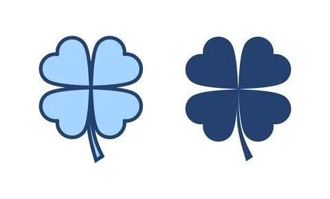 Clover icon vector. clover sign and symbol. four leaf clover icon. Stock Illustration