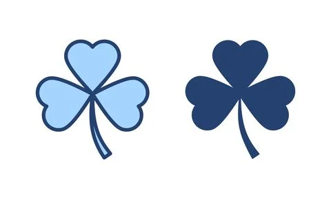 Clover icon vector. clover sign and symbol. four leaf clover icon. Stock Illustration