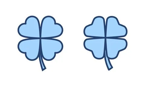 Clover icon vector. clover sign and symbol. four leaf clover icon. Stock Illustration
