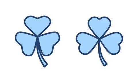Clover icon vector. clover sign and symbol. four leaf clover icon. Stock Illustration