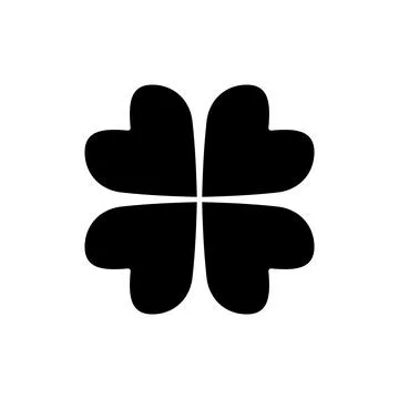 Clover icon vector. clover sign and symbol. four leaf clover icon. Stock Illustration