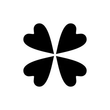 Clover icon vector. clover sign and symbol. four leaf clover icon. Stock Illustration