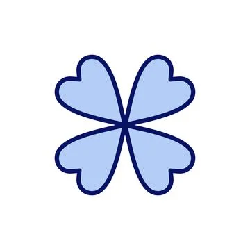Clover icon vector. clover sign and symbol. four leaf clover icon. Stock Illustration