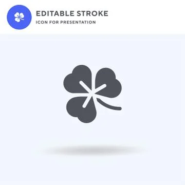 Clover icon vector, filled flat sign, solid pictogram isolated on white, logo イラスト素材