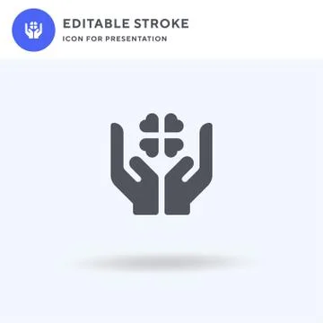 Clover icon vector, filled flat sign, solid pictogram isolated on white, logo Stockillustratie