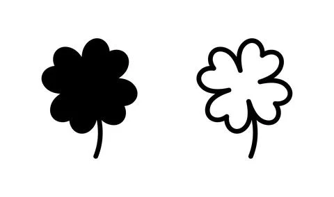 Clover icon vector. four leaf clover icon. Shamrock clover Stock Illustration
