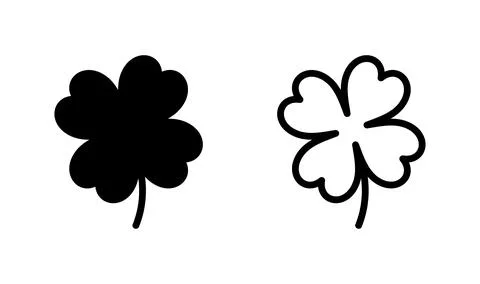 Clover icon vector. four leaf clover icon. Shamrock clover Stock Illustration