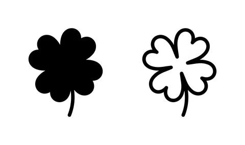 Clover icon vector. four leaf clover icon. Shamrock clover Stock Illustration
