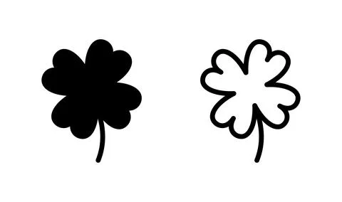 Clover icon vector. four leaf clover icon. Shamrock clover Stock Illustration