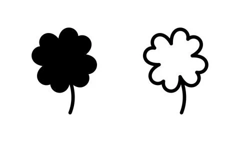 Clover icon vector. four leaf clover icon. Shamrock clover Stock Illustration