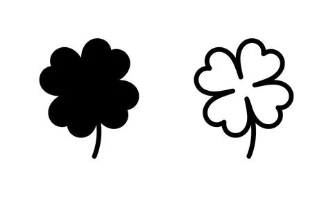 Clover icon vector. four leaf clover icon. Shamrock clover Stock Illustration