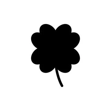 Clover icon vector illustration. clover sign and symbol. four leaf clover ico Stock Illustration
