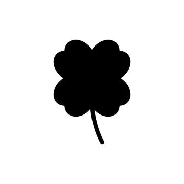 Clover icon vector illustration. clover sign and symbol. four leaf clover ico Stock Illustration