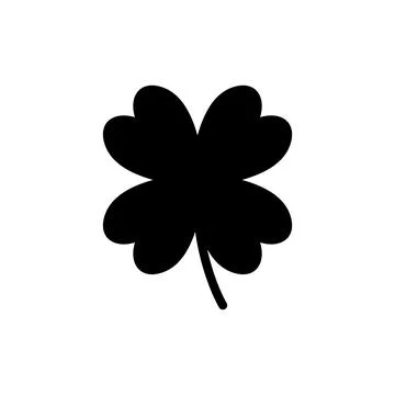Clover icon vector illustration. clover sign and symbol. four leaf clover ico Stock Illustration