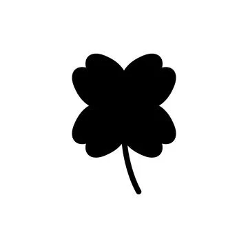 Clover icon vector illustration. clover sign and symbol. four leaf clover ico Illustrazione stock