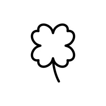 Clover icon vector illustration. clover sign and symbol. four leaf clover ico Stock Illustration