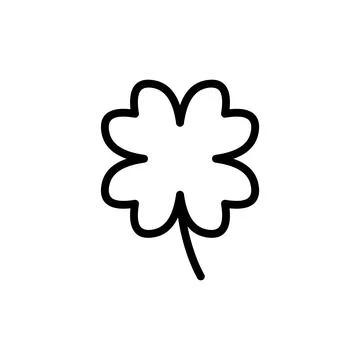 Clover icon vector illustration. clover sign and symbol. four leaf clover ico Stock Illustration