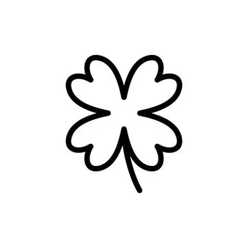 Clover icon vector illustration. clover sign and symbol. four leaf clover ico Stock Illustration