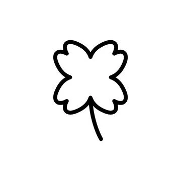 Clover icon vector illustration. clover sign and symbol. four leaf clover ico Stock Illustration