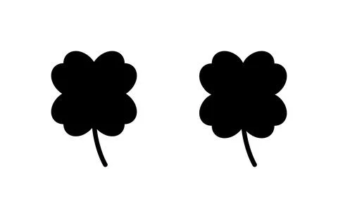 Clover icon vector illustration. clover sign and symbol. four leaf clover ico Stock Illustration
