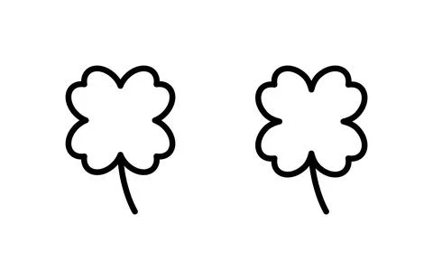 Clover icon vector illustration. clover sign and symbol. four leaf clover ico Stock Illustration