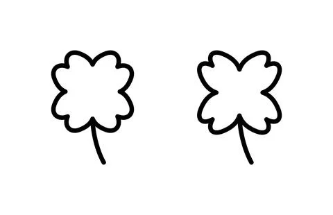 Clover icon vector illustration. clover sign and symbol. four leaf clover ico Stock Illustration
