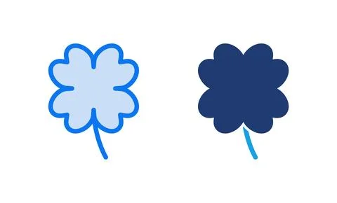 Clover icon vector illustration. clover sign and symbol. four leaf clover ico Stock Illustration