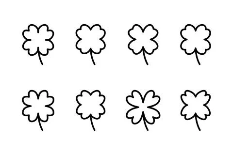 Clover icon vector illustration. clover sign and symbol. four leaf clover ico 스톡 일러스트