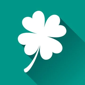 Clover icon on white background Stock Illustration