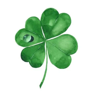Clover leaf. Four-leaf clover 1 Stock-Illustration