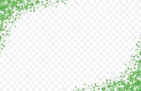 Clover Leaf Frame, Border For Decoration Stock Illustration