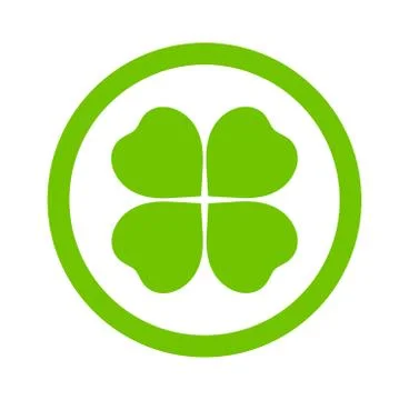 Clover leaf icon. Vector illustration. Stock Illustration