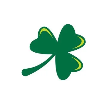 Clover leaf logo 스톡 일러스트