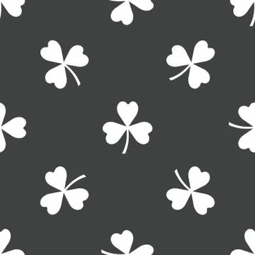 Clover leaf pattern Illustrazione stock