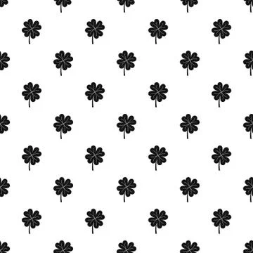 Clover leaf pattern Illustrazione stock
