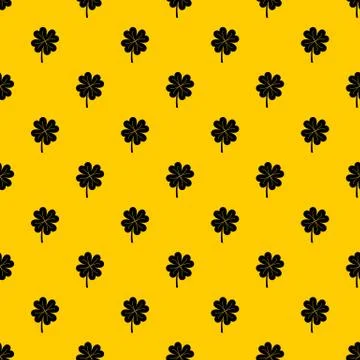 Clover leaf pattern Illustrazione stock