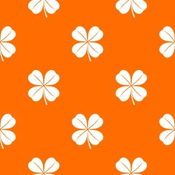 Clover leaf pattern seamless Illustrazione stock