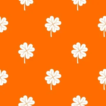 Clover leaf pattern seamless Illustrazione stock