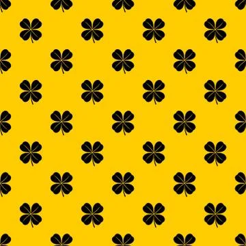 Clover leaf pattern vector Illustrazione stock