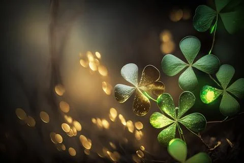 Clover leaf. Saint Patrick's Day concept. Stock Illustration