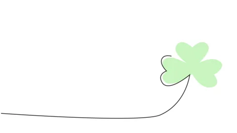 Clover leaf, shamrock a festive touch to your St. Patrick's Day Stock Footage 267373951