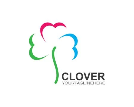 Clover leaf vector icon illustration design Stock Illustration