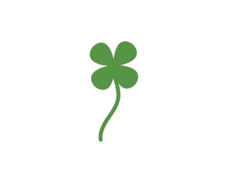 Clover leaf vector icon illustration design Illustrazione stock