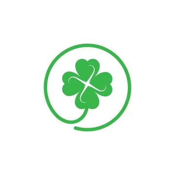 Clover leaf vector icon illustration design Stock Illustration