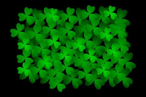 Clover leaves background. Suitable for Saint Patrick's Day, nature concept, a Stock Illustration
